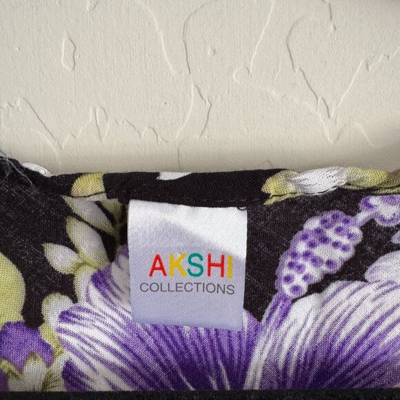 Akshi Collections Floral Sleeveless Dress | Tropical Print | No Tag, Approx XL - Picture 2 of 3